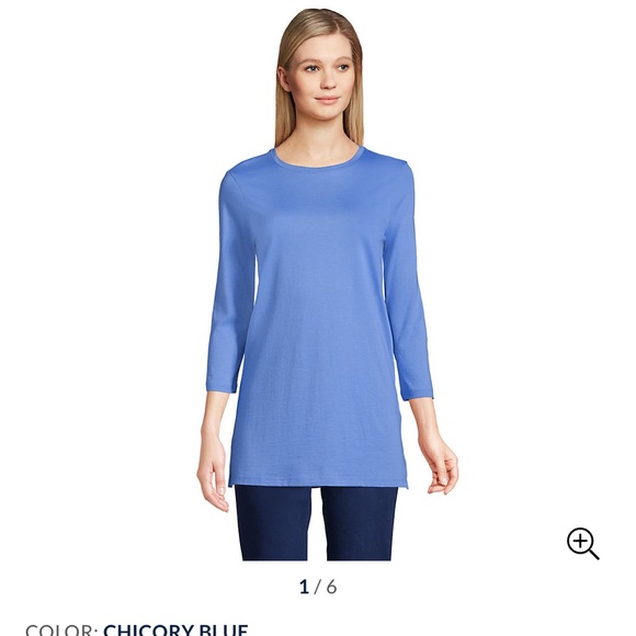 Supima Crew Tunic - Picture 1 of 6